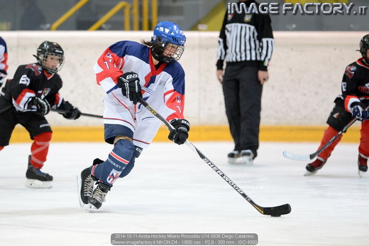 2014-10-11 Aosta-Hockey Milano Rossoblu U14 0836 Diego Calabresi